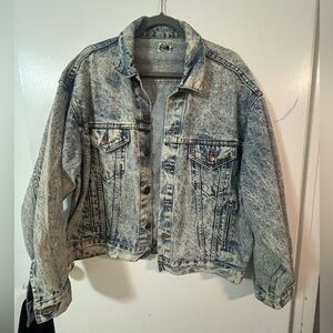 VINTAGE ACID WASH DENIM JACKET